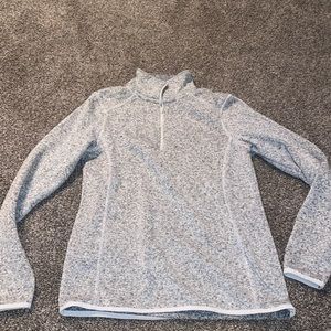 Eddie Bauer Small gray quarter zip fleece